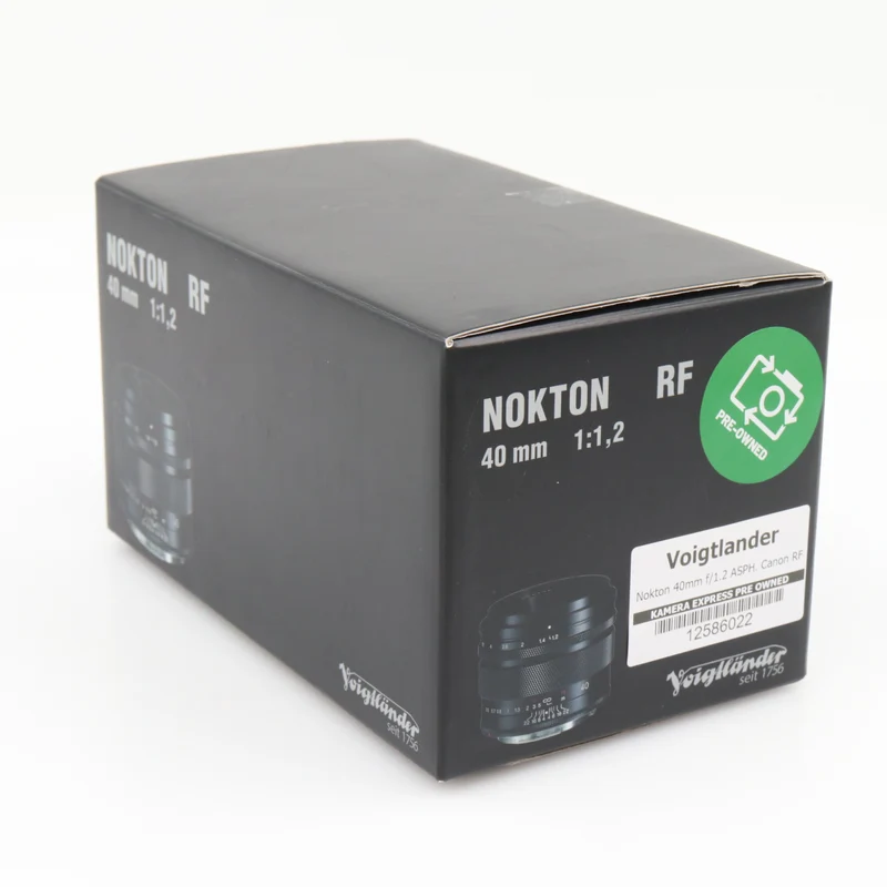 Voigtlander Nokton 40mm f/1.2 ASPH. Canon RF occasion