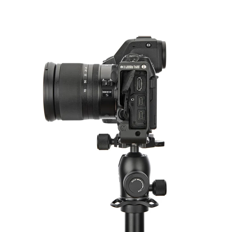 3 Legged Thing ZOOEY QD 110mm Arca L Support pour Nikon Z8 Noir
