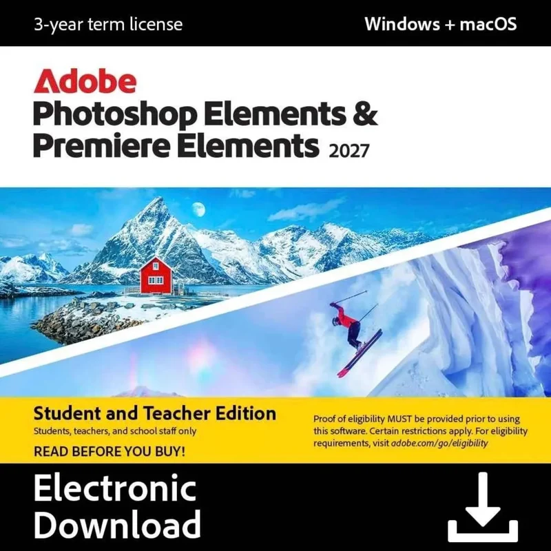Adobe Photoshop & Premiere Elements 2027 Student/Teacher - Digitale licentie