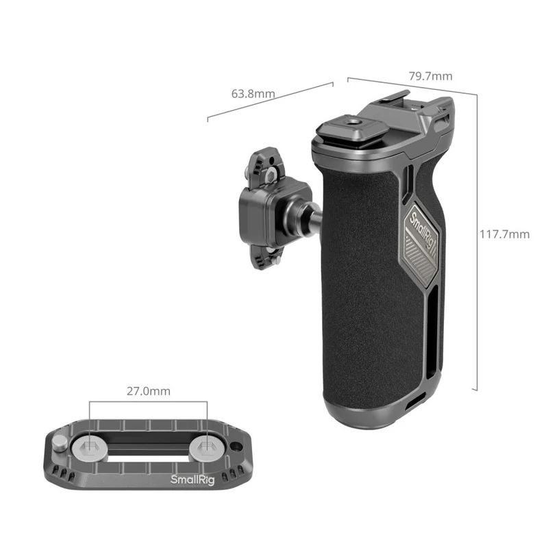 SmallRig HawkLock H21 Kit de poignée latérale rotative à dégagement rapide 4485
