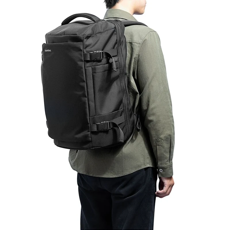 Tomtoc Navigator-T66 Sac à dos de voyage pour ordinateur portable, noir