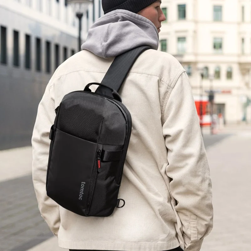 Tomtoc Navigator-T24 Sac à bandoulière, noir