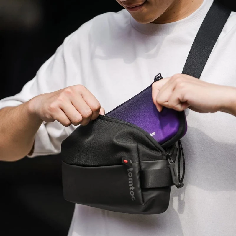 Tomtoc Explorer-T21 Sac à bandoulière S, noir