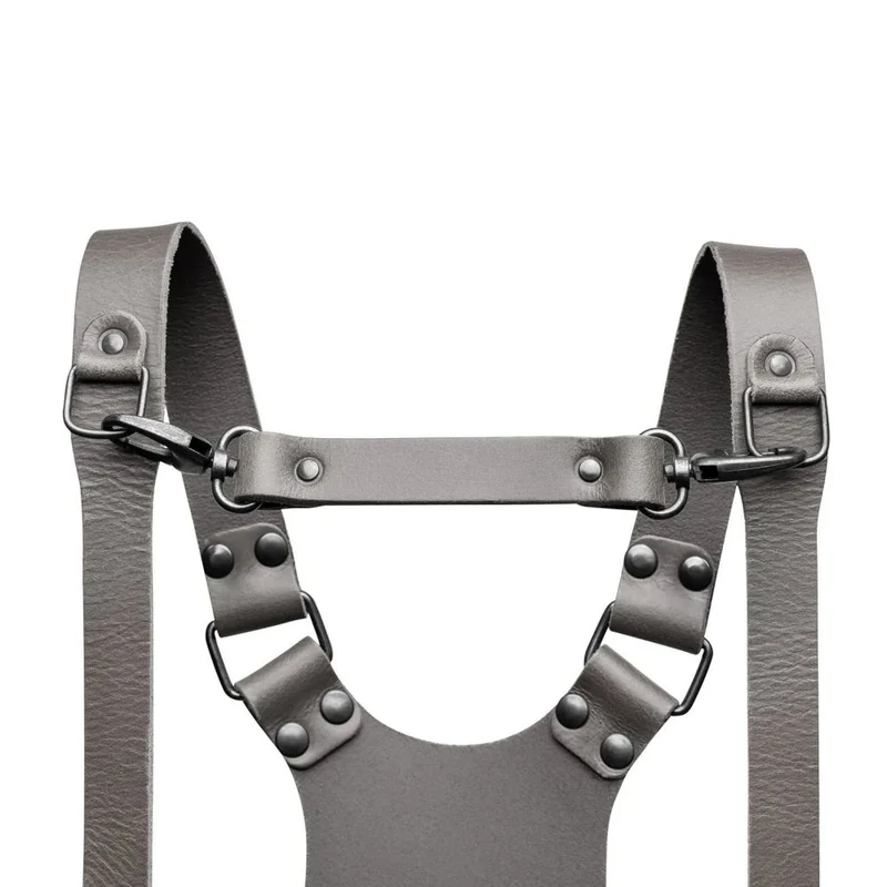 The Hantler Sangle de poitrine Gris / Laiton, large 33cm