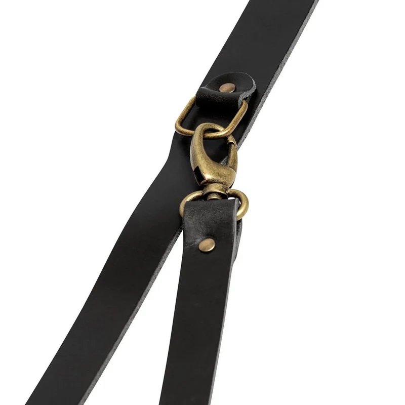 The Hantler Sangle de poitrine Noir / Laiton, large 33cm