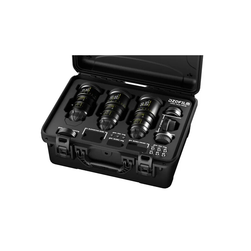 DZOFilm Kit d'objectifs Pictor Zoom 3 avec étui 12-25/20-55/50-125 T2.8 (noir)
