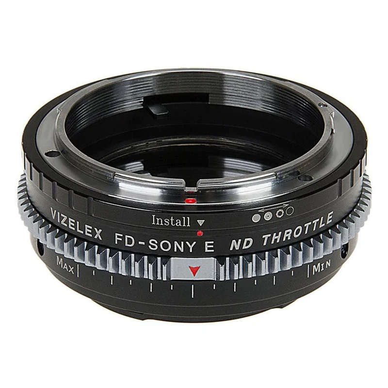 Vizelex Cine ND Throttle Objectif Adaptateur de monture - Canon FD & FL 35mm SLR to Sony Alpha E-Mount