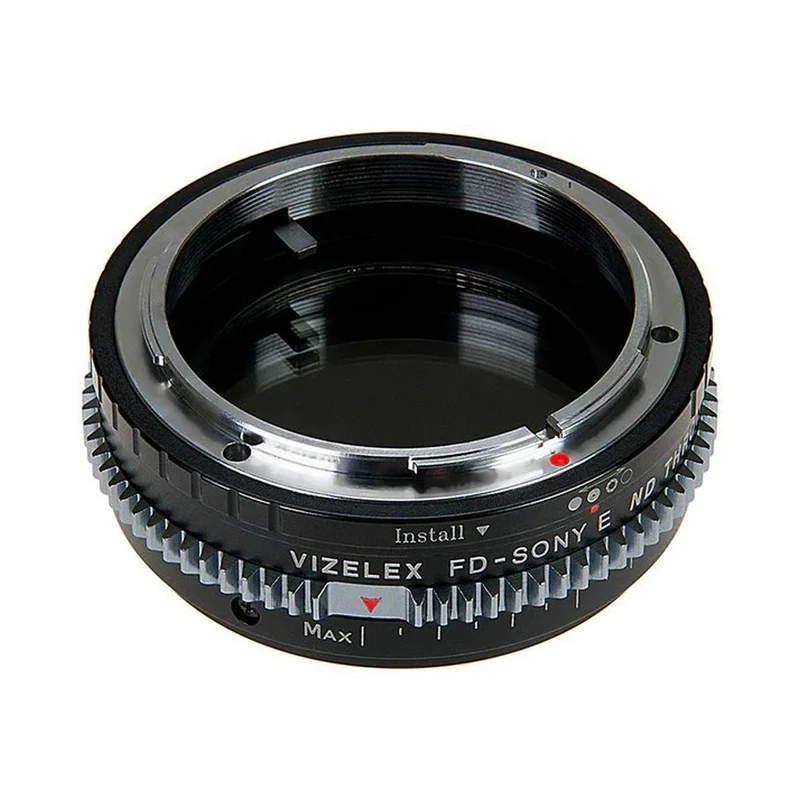 Vizelex Cine ND Throttle Objectif Adaptateur de monture - Canon FD & FL 35mm SLR to Sony Alpha E-Mount