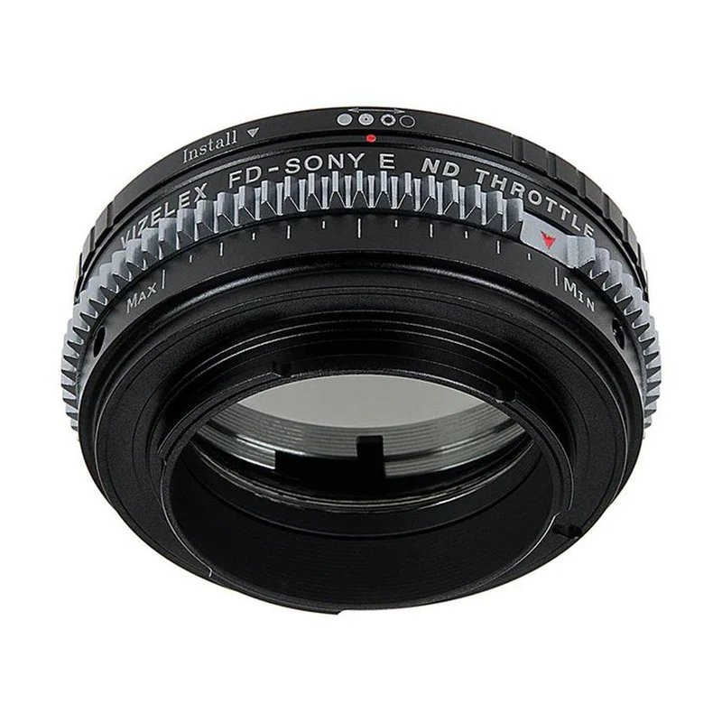 Vizelex Cine ND Throttle Objectif Adaptateur de monture - Canon FD & FL 35mm SLR to Sony Alpha E-Mount