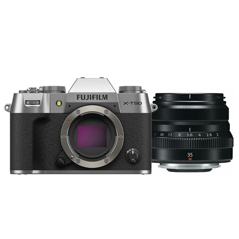 Fujifilm X-T50 argent + XF 35mm f/2.0