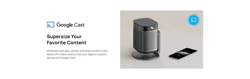 XGIMI MoGo 2 Pro Gen 2 Bundle (projecteur + pied de table)