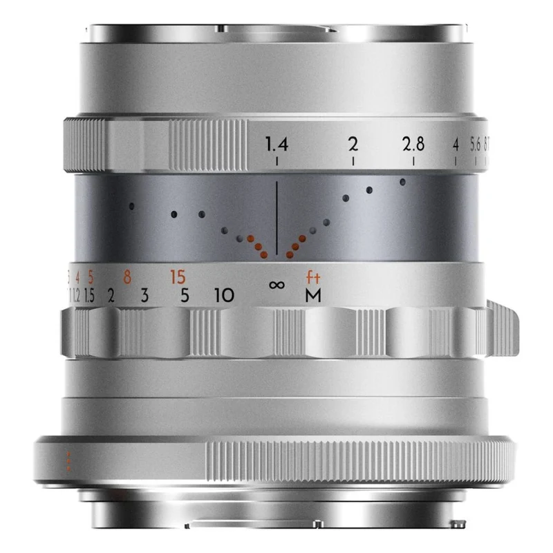 Thypoch Simera plein format 28mm f/1.4 pour monture Fujifilm X, argent