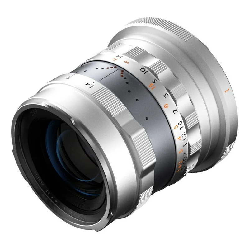 Thypoch Simera plein format 28mm f/1.4 pour monture Fujifilm X, argent