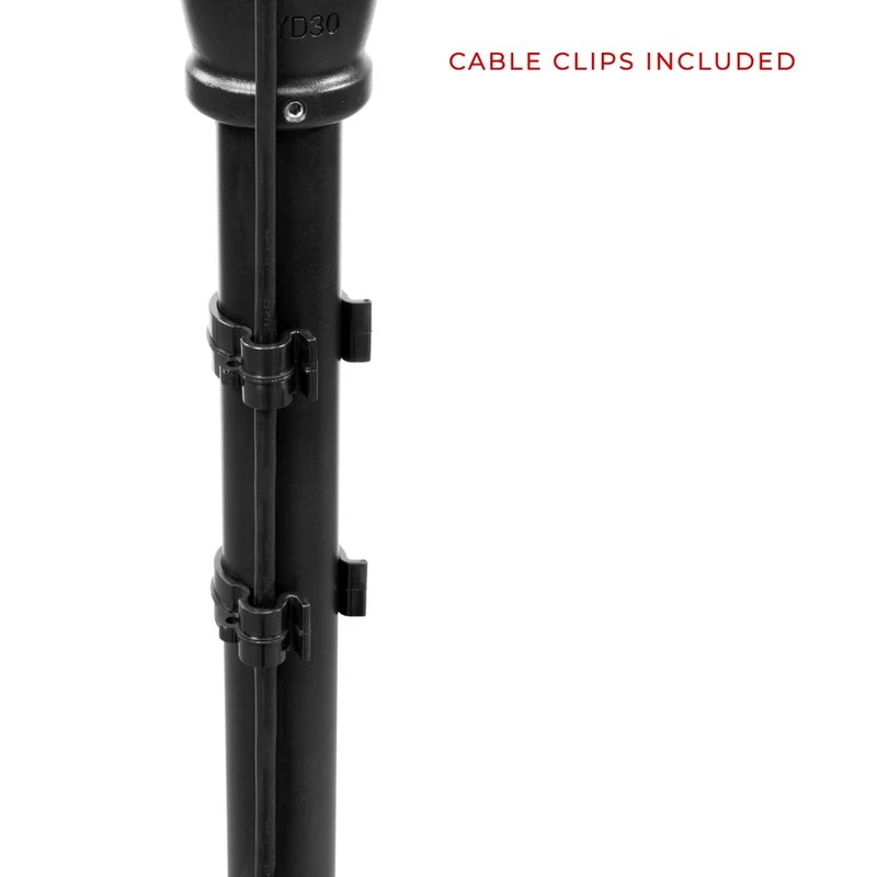 Shape 20" Pied coulissant en C Noir 5,25'