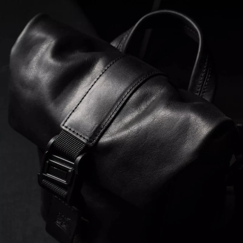 Wotancraft Pilot Travel Camera Bag 3,5l - cuir noir