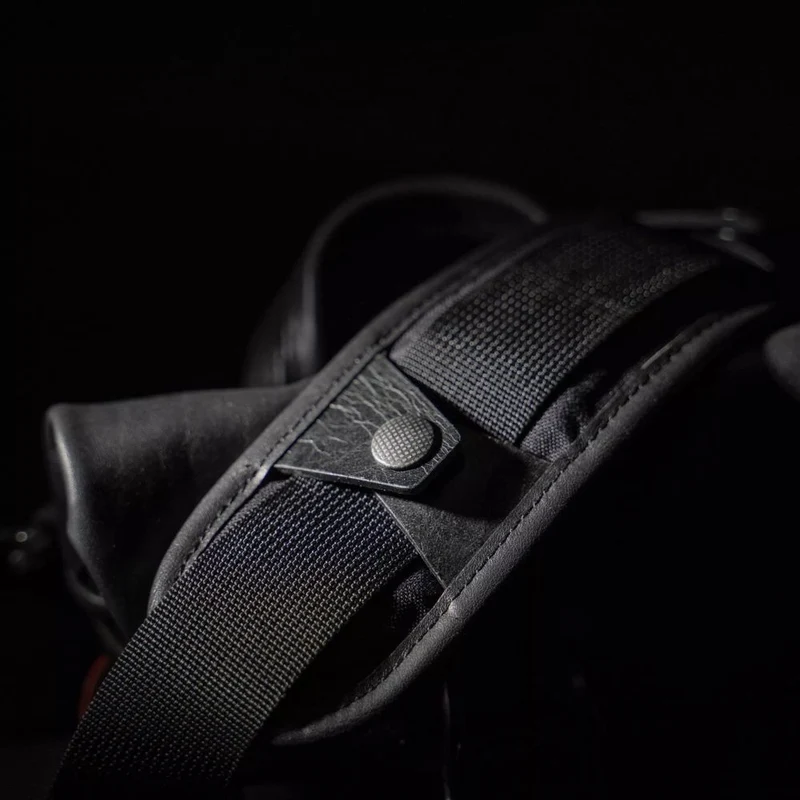 Wotancraft Pilot Travel Camera Bag 3,5l - cuir noir