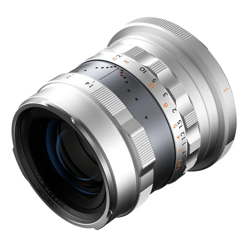 Thypoch Simera plein format 28mm f/1.4 pour monture Canon RF, argent