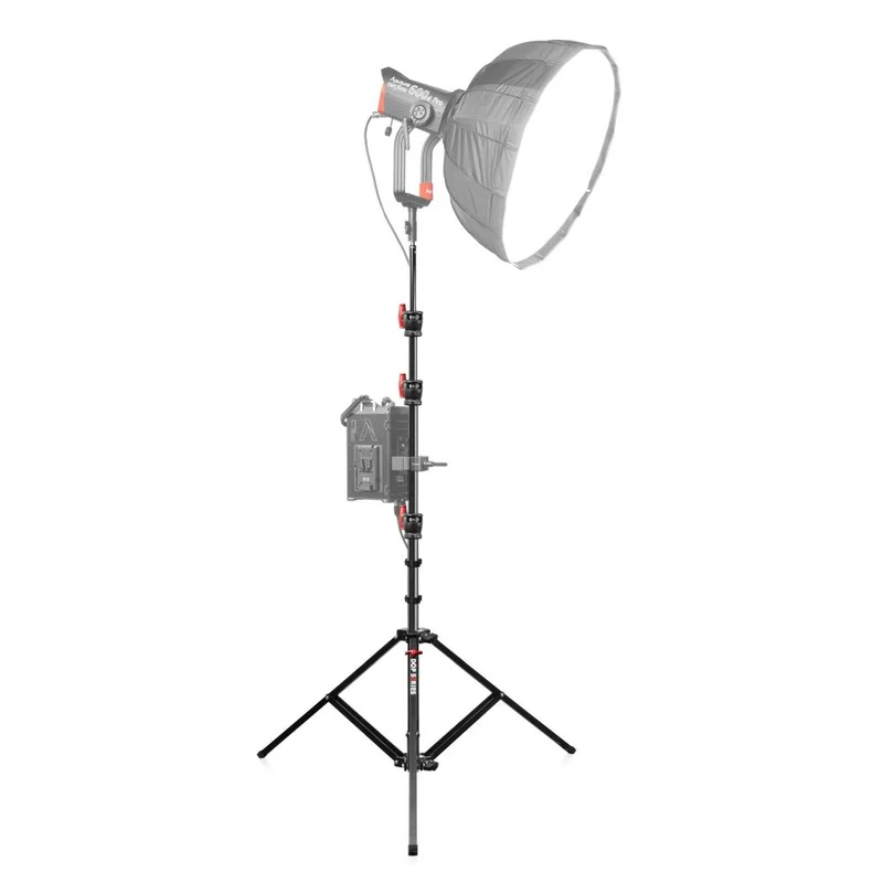 Shape Support pour bébé en aluminium, pied carré, noir, 12,9'