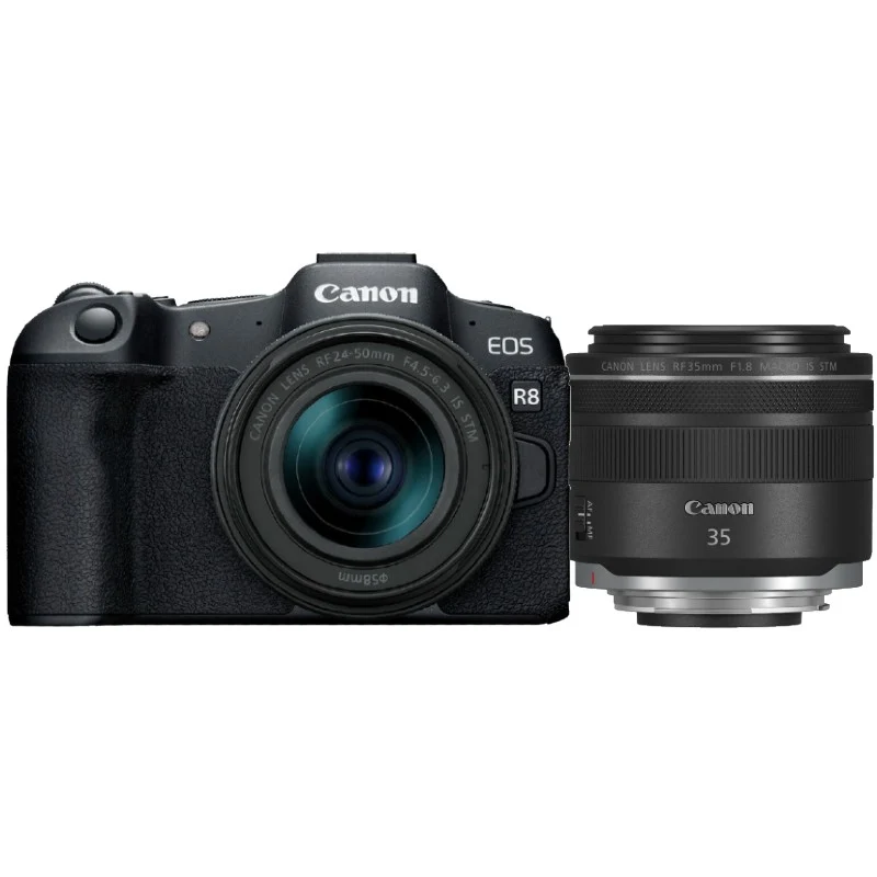 Canon EOS R8 + RF 24-50mm f/4.5-6.3 IS STM + RF 35mm f/1.8 IS Macro STM