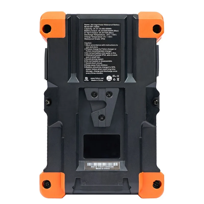 Fxlion BP7S500 498Wh High Power Étanche V-mount Batterie