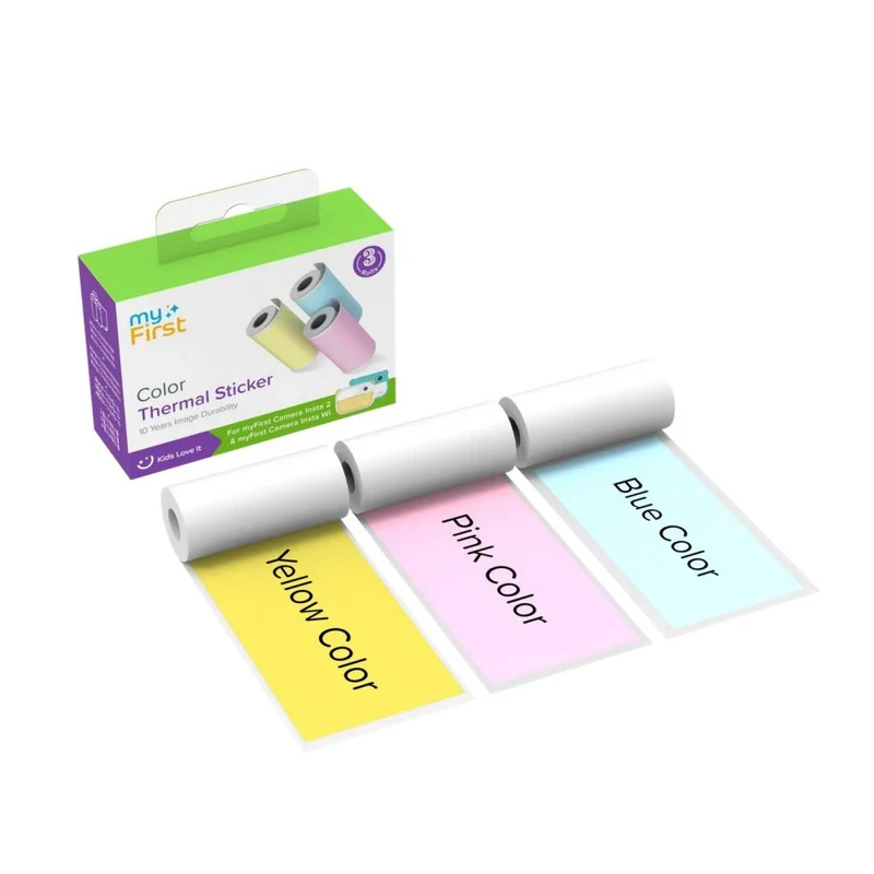 MyFirst Insta Wi Autocollant rose, bleu, jaune