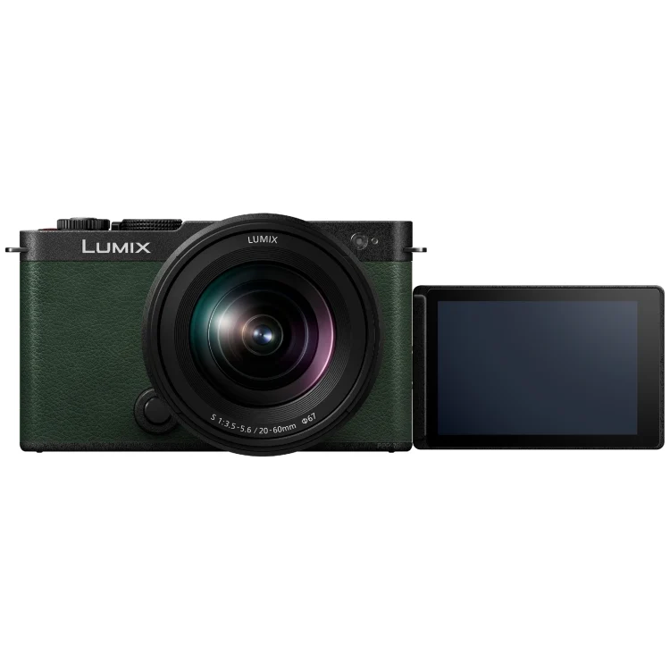 Panasonic Lumix S9 Boîtier Housing Dark Olive Vert + Lumix S 20-60mm f/3.5-5.6 L Mount
