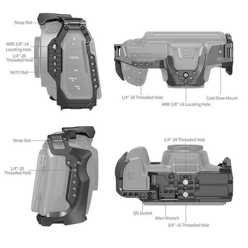 SmallRig Cage de caméra pour Blackmagic Design Cinema Appareil photo 6K 4785