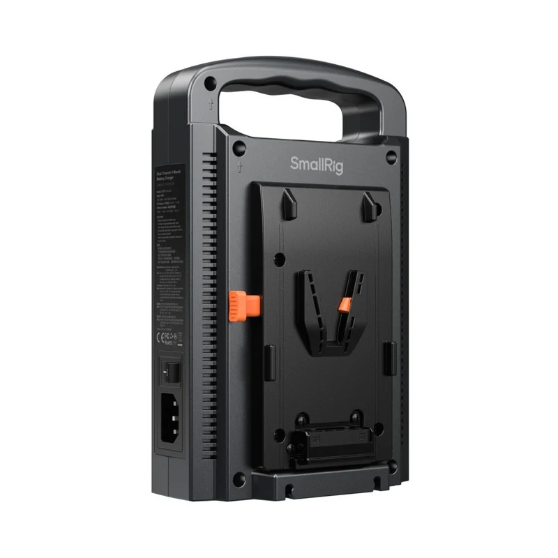 SmallRig 4578 Chargeur de Batterie V-Mount Double Canal (Norme Européenne)