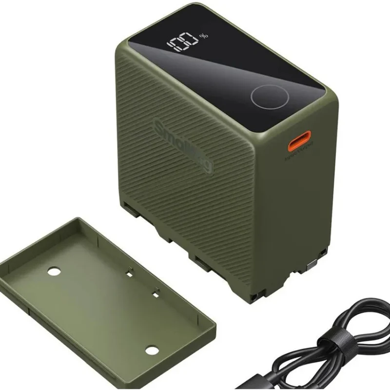 SmallRig 4577 NP-F970 USB-C Batterie Rechargeable pour Appareil Photo, Verte