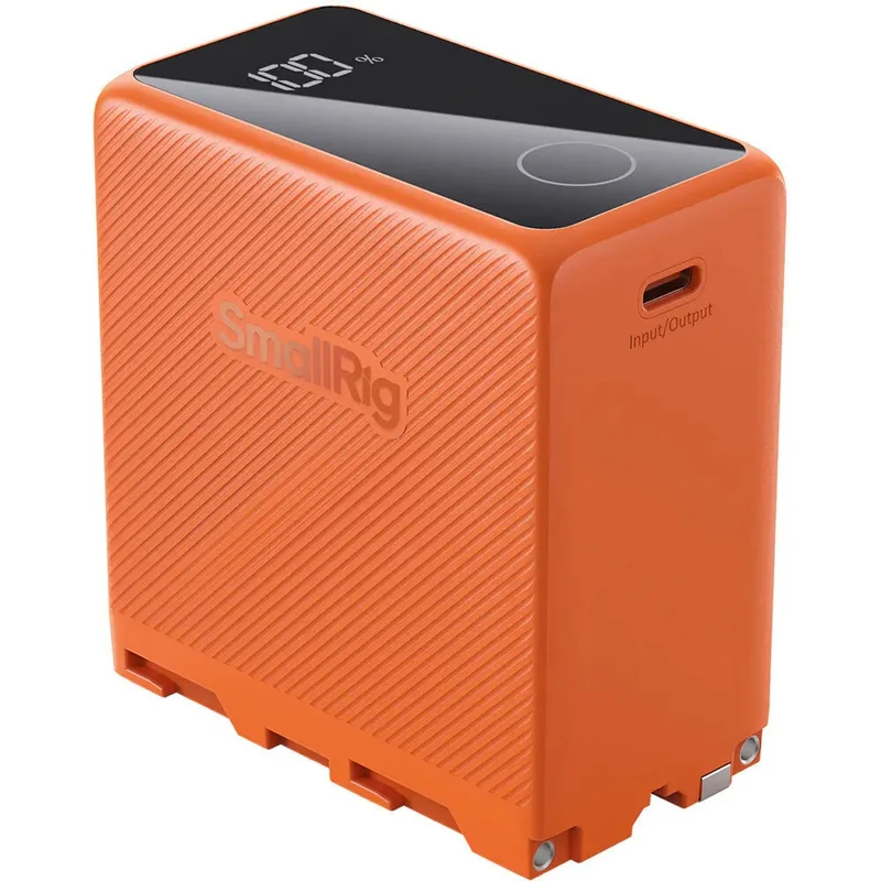 SmallRig 4576 NP-F970 USB-C Batterie Rechargeable pour Appareil Photo, Orange