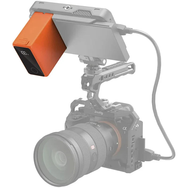 SmallRig 4576 NP-F970 USB-C Batterie Rechargeable pour Appareil Photo, Orange