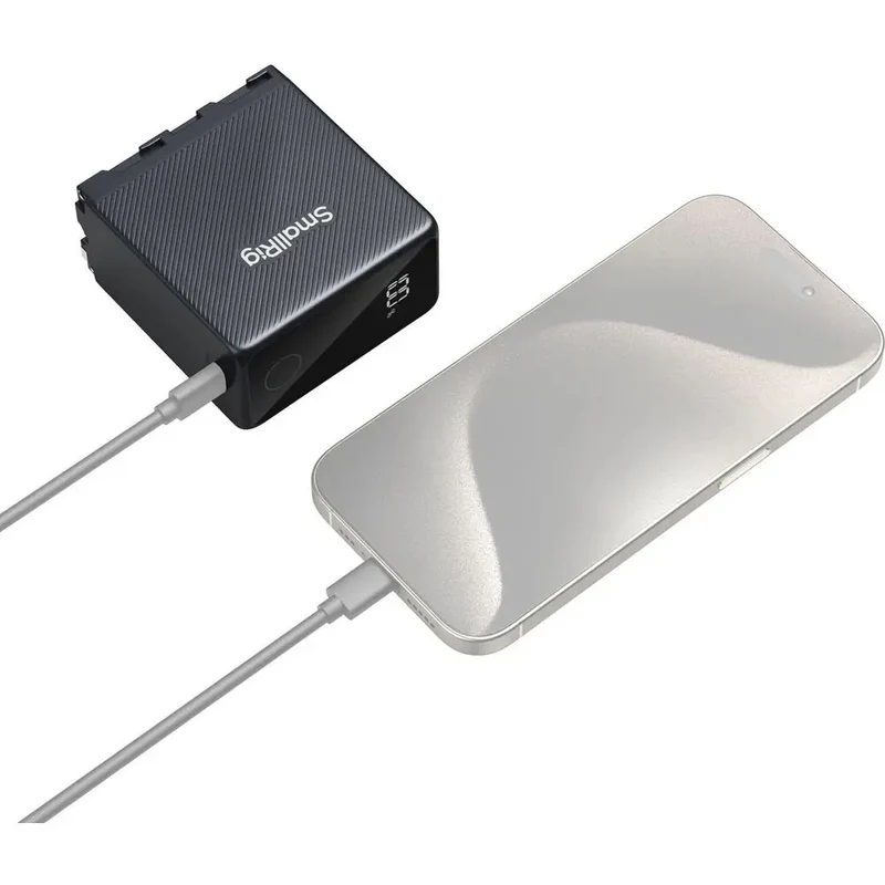 SmallRig 4469 NP-F970 USB-C Batterie Rechargeable pour Appareil Photo, Noir