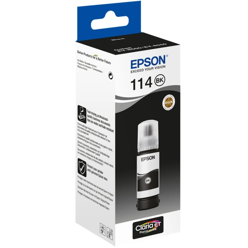 Epson 114 EcoTank Pigment Noir Bouteille d'encre