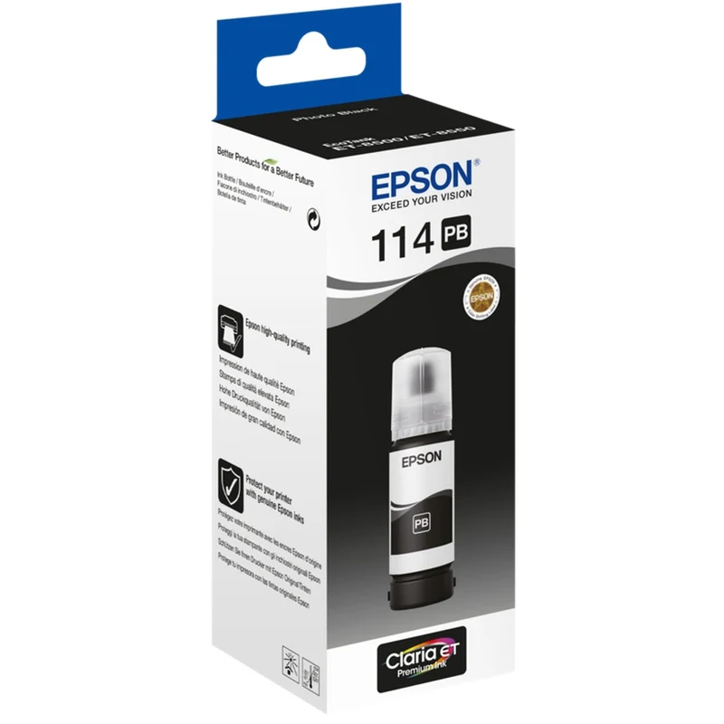 Epson 114 EcoTank Photo Noir Bouteille d'encre