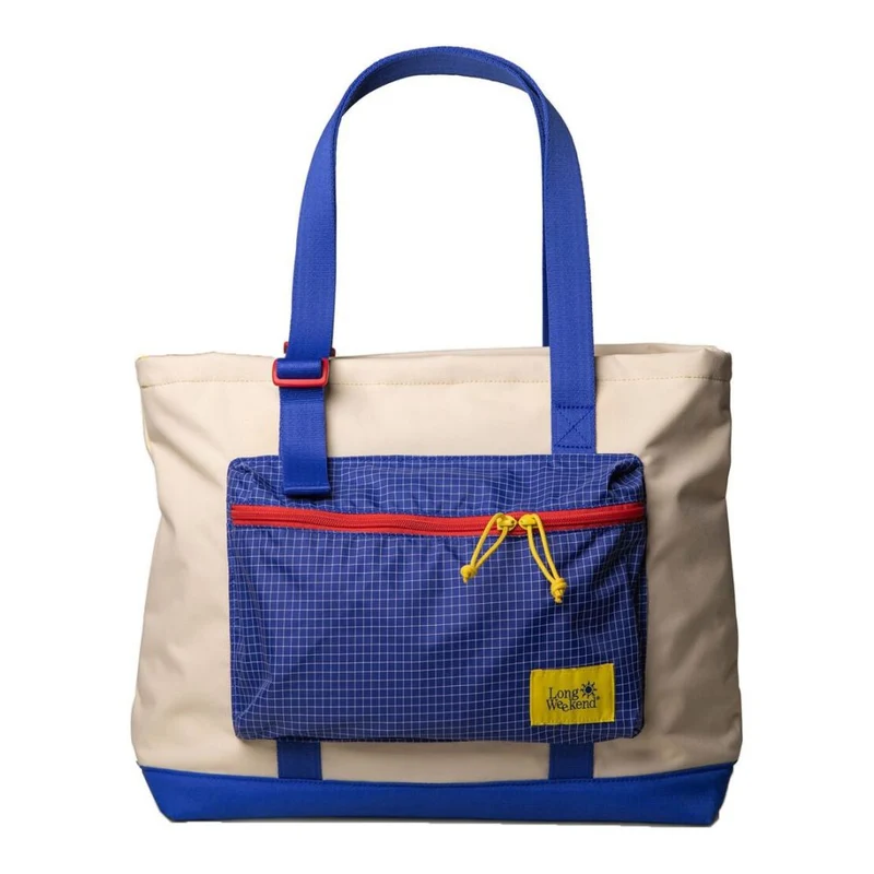 Long Weekend Beacon Tote, Crème Multi
