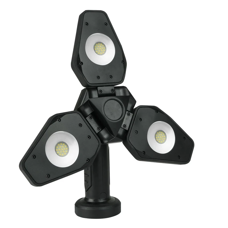Lampe d'atelier LED sans fil sur pied télescopique