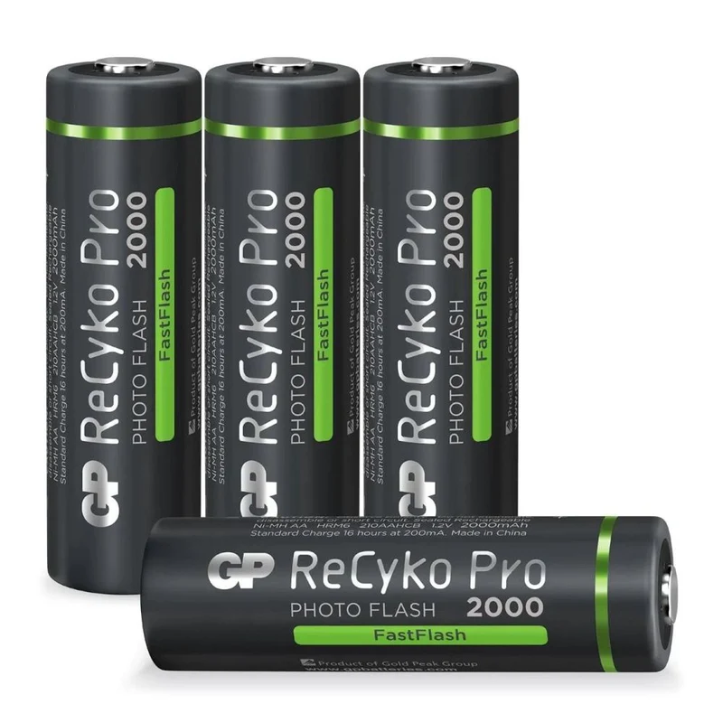 GP Photoflash 2000mAh Rechargeable, 4 Pièces