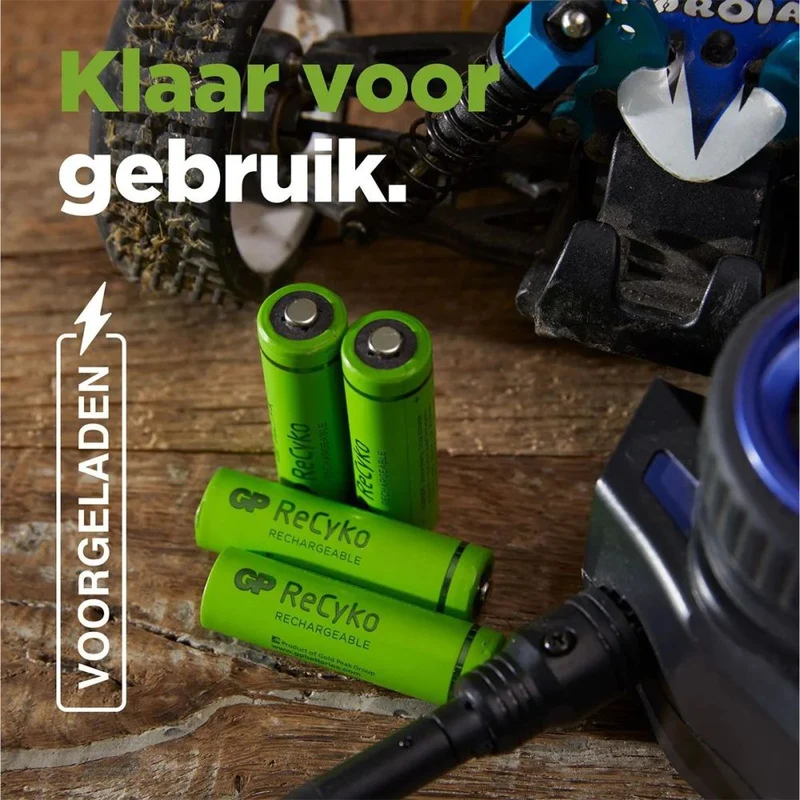 GP NiMH ReCyko AA 2600mAh 1,2V Rechargeable, 4 Pièces