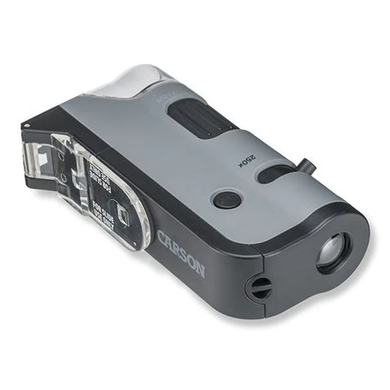 Carson Microscope portatif MP-250 MicroFlip 100-250x avec adaptateur pour smartphone