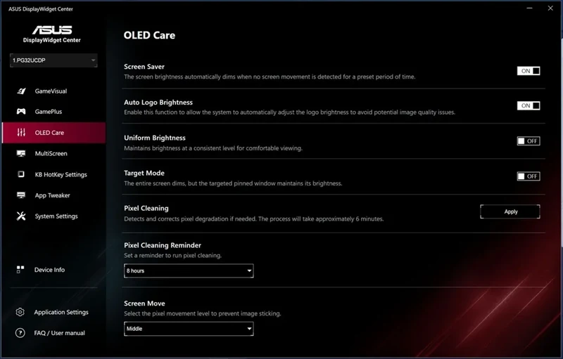 Asus ROG Swift OLED PG32UCDP