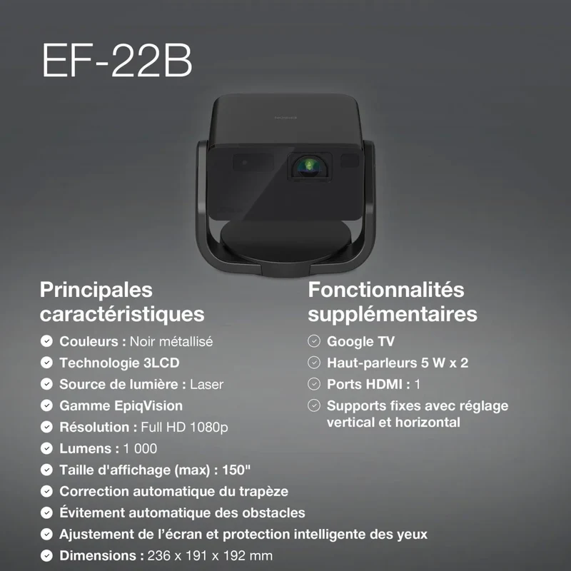 Epson EF-22 Noir
