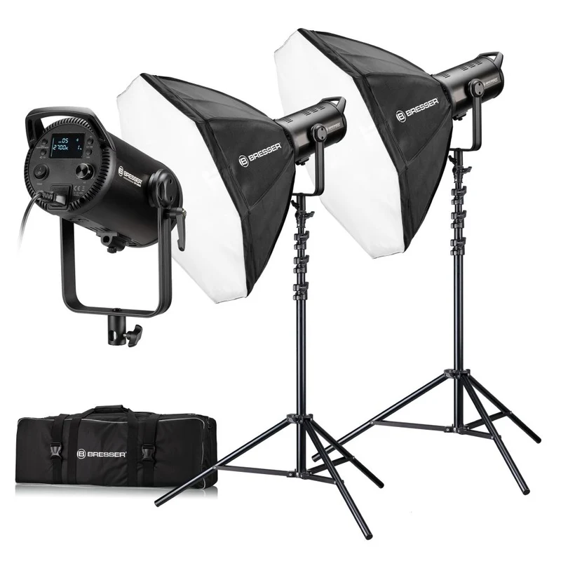 Bresser BR-180RGB Kit duo de lumières LED COB