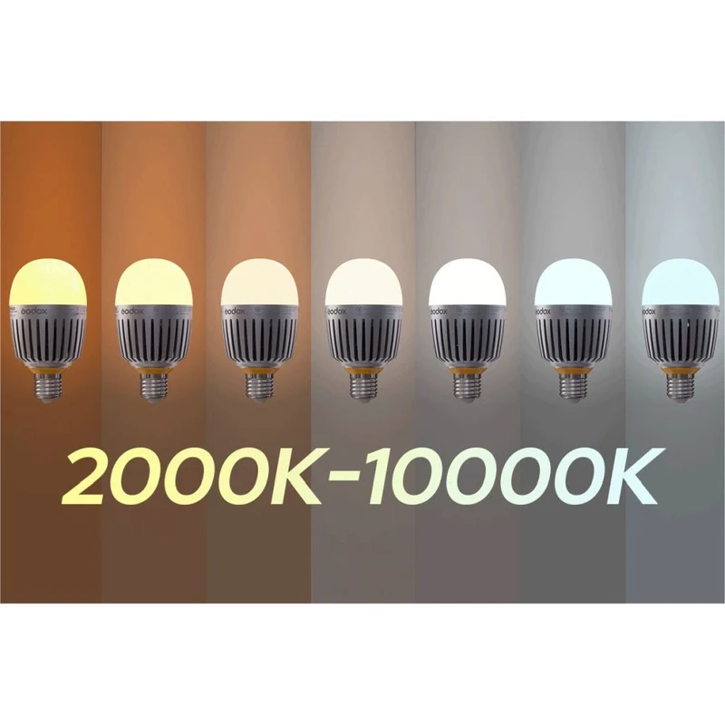 Godox KNOWLED RGBWW C10R Kit de 8 ampoules créatives (E27)