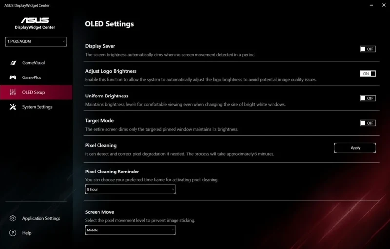 Asus ROG Swift OLED PG27AQDM