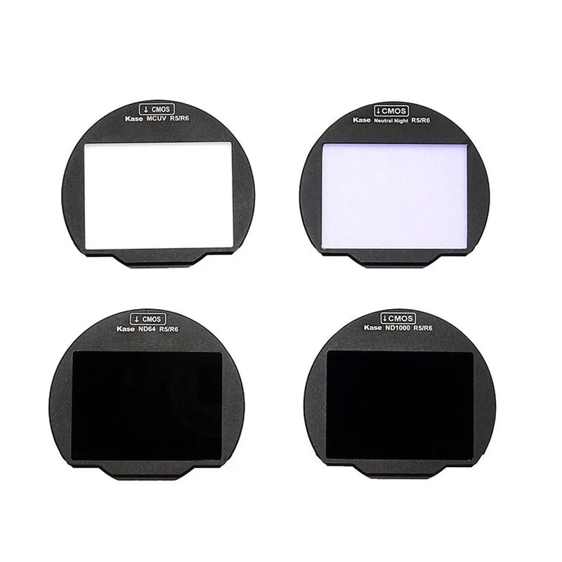 Kase Clip-in Filtre Canon R5 R6 4 en 1 set (MCUV, Neutral Night, ND64, ND1000)