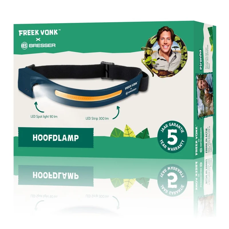 Freek Vonk x Bresser Lampe frontale avec bande LED