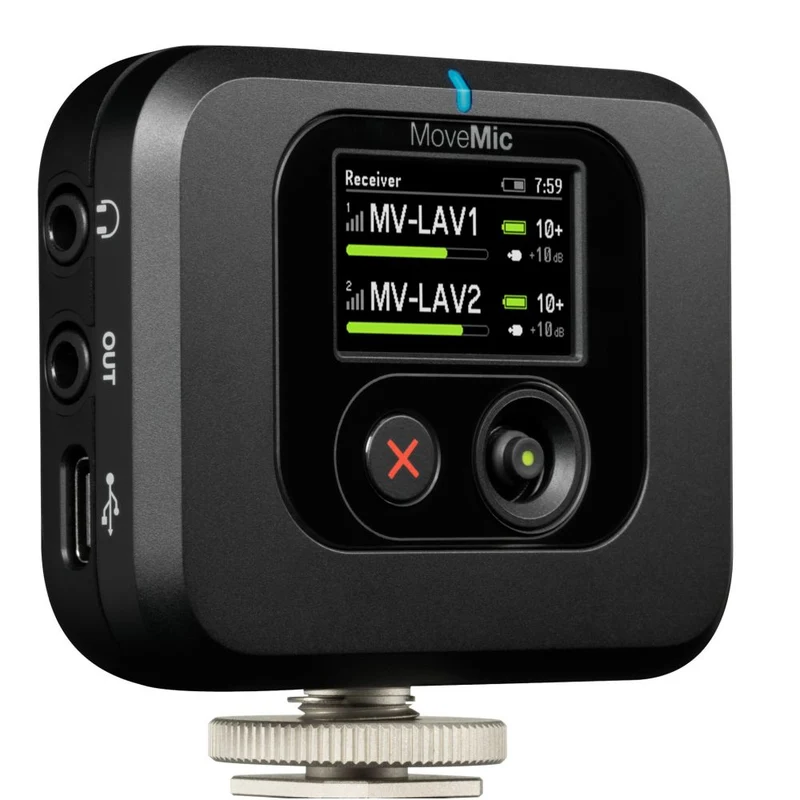 Shure MoveMic MV-R Récepteur enfichable montable sur caméra