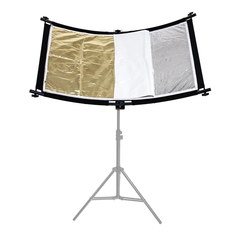 Caruba Curved Face Réflecteur Pro Kit 110cm X 60cm (Incl. Kit d'extension)