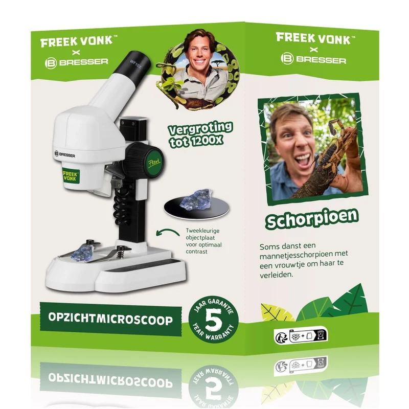 Freek Vonk x Bresser Opzicht microscope