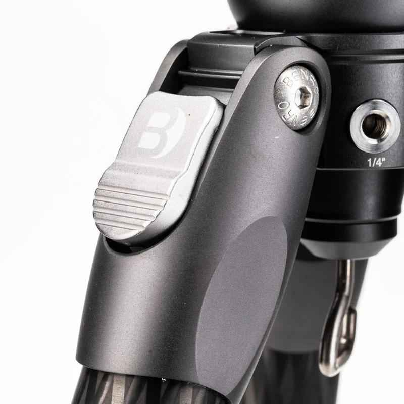 Benro Tortoise Carbon Trépied avec tête vidéo S4PRO, base de nivellement 34C